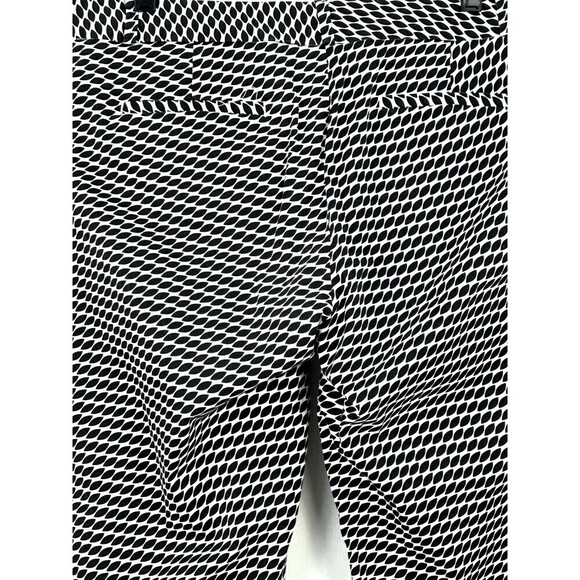Banana Republic Hampton Pant Women 12P Petite Black White Flat Front Capris E2 - Picture 9 of 12